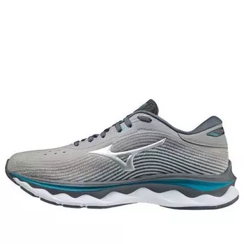 Кроссовки wave sky 5 'gray blue' Mizuno, серый