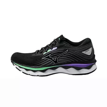 Кроссовки Wave Sky 6 женские с низким верхом, зеленые/фиолетовые Mizuno