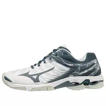Кроссовки wave voltage 'white grey' Mizuno, белый
