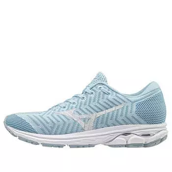 Кроссовки waveknit r2 blue Mizuno, синий