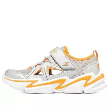 Кроссовки wavetronic 'silver orange' Skechers, серебряный