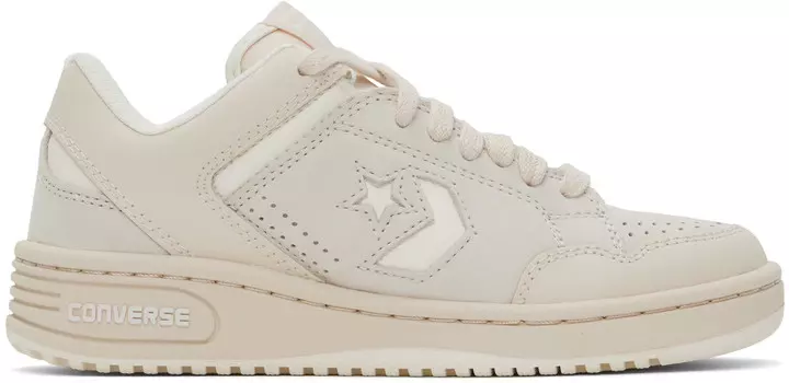 Кроссовки Weapon Low Top бежевого и белого цвета Converse