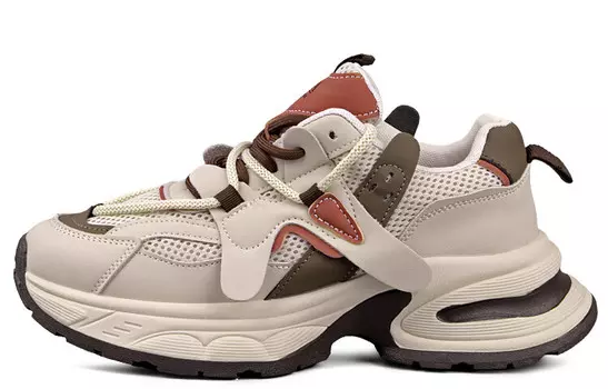 Кроссовки WENPU/Wenpu Chunky Sneakers Women's Low-top, черный