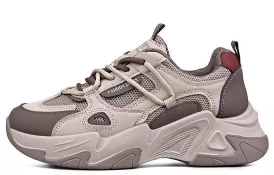 Кроссовки WENPU/Wenpu Chunky Sneakers Women's Low-top, черный