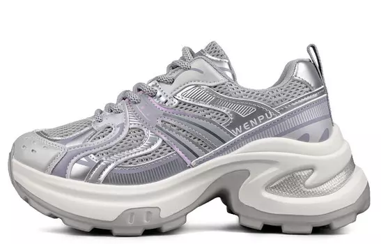 Кроссовки WENPU/Wenpu Chunky Sneakers Women's Low-top, бежевый