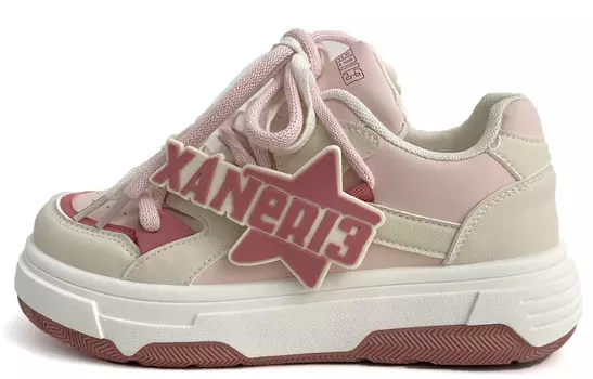 Кроссовки WENPU/Wenpu Skateboarding Shoes Women's Low-top, бежевый