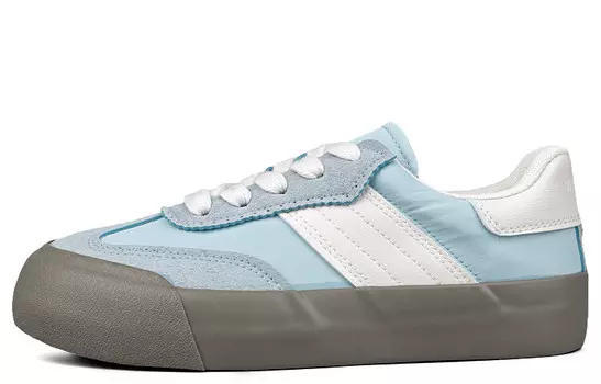 Кроссовки WENPU/Wenpu Skateboarding Shoes Women's Low-top, голубой