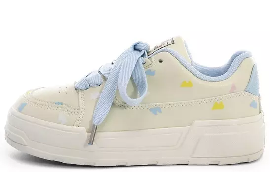 Кроссовки WENPU/Wenpu Skateboarding Shoes Women's Low-top, серебряный