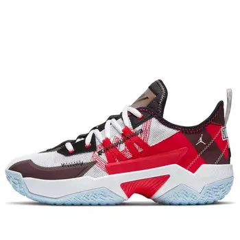 Кроссовки westbrook one take 2 'white university red' Air Jordan, белый
