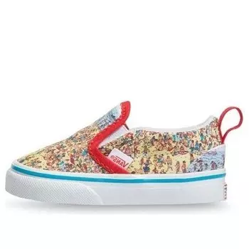Кроссовки where's waldo? x classic slip-on 'find steve' Vans, мультиколор