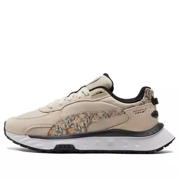 Кроссовки wild rider 'botanics - peyote' Puma, коричневый