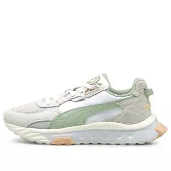 Кроссовки wild rider prm white grey green Puma, белый