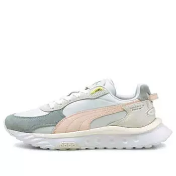 Кроссовки wild rider rollin 'blue fog pink' Puma, белый