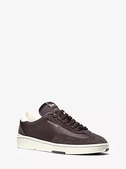 Кроссовки Wilton из кожи и замши Michael Kors, коричневый