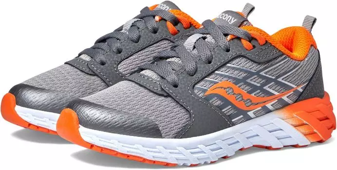 Кроссовки Wind 2.0 Saucony Kids, цвет Grey/Orange