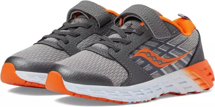 Кроссовки Wind A/C 2.0 Saucony Kids, цвет Grey/Orange