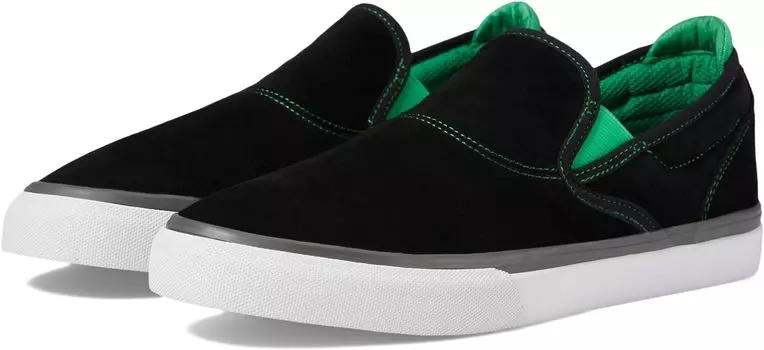 Кроссовки Wino G6 Slip-On x Creature Emerica, цвет Black/Green