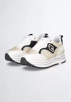 Кроссовки With Glitter Sequins LIU JO, белый