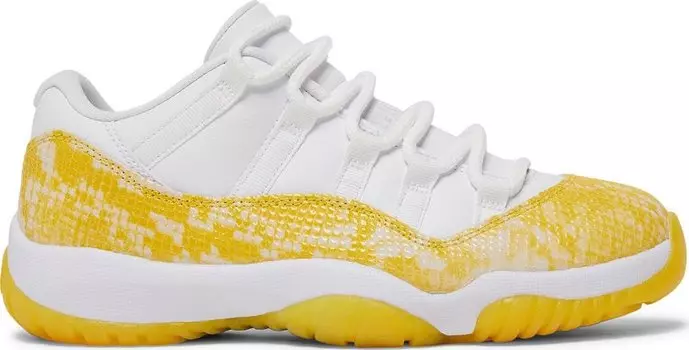 Кроссовки Wmns Air Jordan 11 Low Yellow Snakeskin, желтый