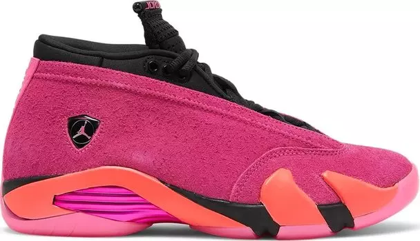 Кроссовки Wmns Air Jordan 14 Retro Low Shocking Pink, розовый