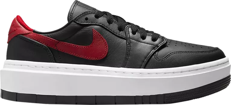 Кроссовки Wmns Air Jordan 1 Elevate Low Black Gym Red, черный
