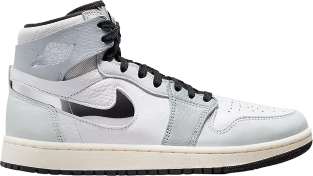 Кроссовки Wmns Air Jordan 1 High Zoom Comfort 2 'Chrome Swoosh', серый