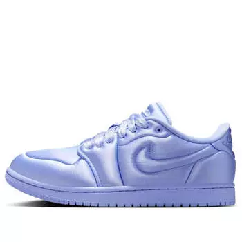 Кроссовки (WMNS) Air Jordan 1 Low Method of Make 'Satin Aluminum', синий