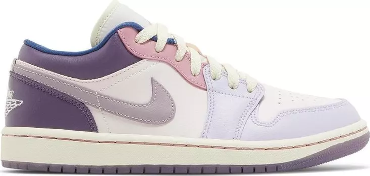 Кроссовки Wmns Air Jordan 1 Low Pastel Plum, фиолетовый