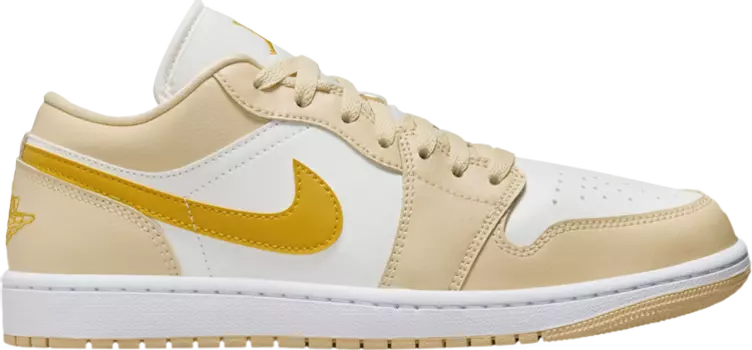Кроссовки Wmns Air Jordan 1 Low 'Sail Yellow Ochre', кремовый