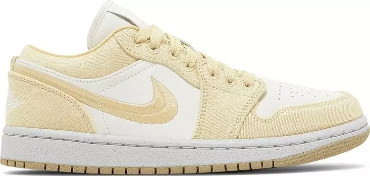 Кроссовки Wmns Air Jordan 1 Low SE 'Team Gold', кремовый