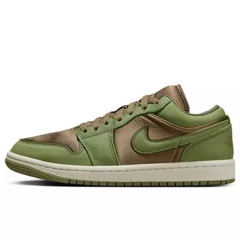 Кроссовки WMNS AIR JORDAN 1 LOW SE Jordan, цвет Braun/Grn/Beige