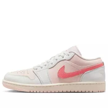 Кроссовки (WMNS) Air Jordan 1 Low SE 'Strawberry Milkshake', бежевый