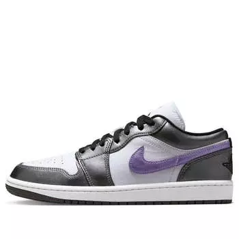 Кроссовки (WMNS) Air Jordan 1 Low SE 'Metallic Purple', фиолетовый