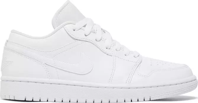 Кроссовки Wmns Air Jordan 1 Low Triple White, белый