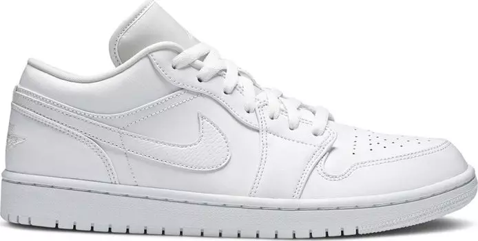 Кроссовки Wmns Air Jordan 1 Low Triple White, белый