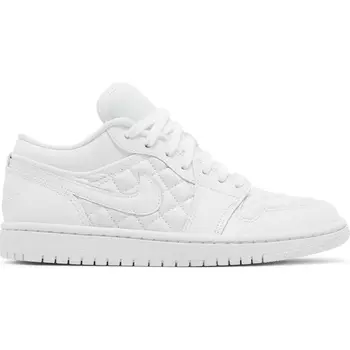 Кроссовки Wmns Air Jordan 1 Low 'Triple White Quilted', белый