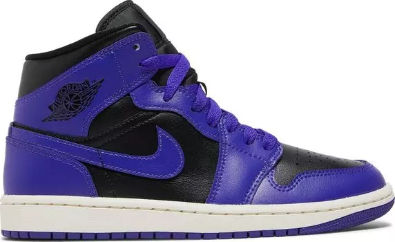 Кроссовки Wmns Air Jordan 1 Mid Dark Concord, фиолетовый