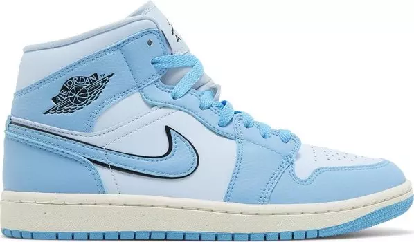 Кроссовки Wmns Air Jordan 1 Mid SE 'Ice Blue', синий