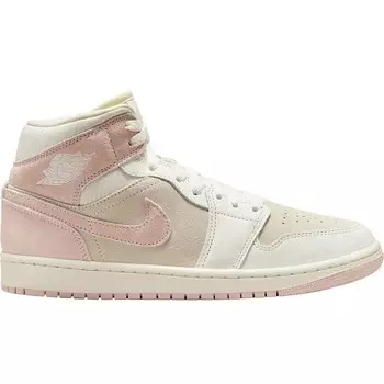 Кроссовки WMNS Air Jordan 1 Mid SE, цвет Coconut Milk/Legend Pink-Sail
