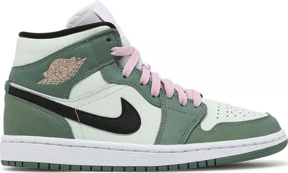 Кроссовки Wmns Air Jordan 1 Mid SE Dutch Green, зеленый