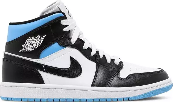 Кроссовки Wmns Air Jordan 1 Mid University Blue, синий