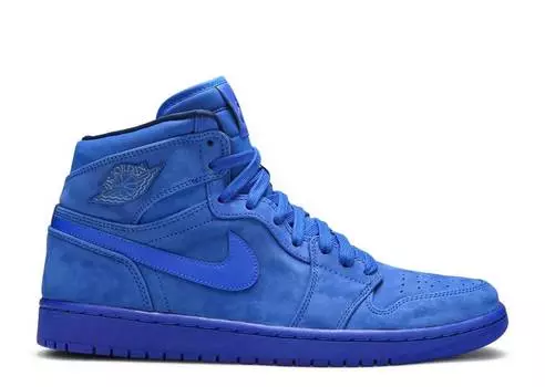 Кроссовки WMNS AIR JORDAN 1 RETRO HIGH PREMIUM 'BLUE SUEDE', синий