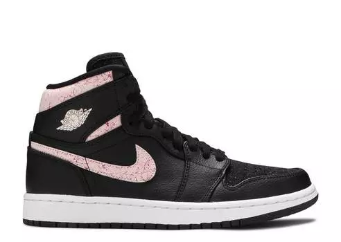 Кроссовки WMNS AIR JORDAN 1 RETRO HIGH 'SILT RED', черный