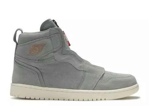 Кроссовки WMNS AIR JORDAN 1 RETRO HIGH ZIP 'MICA GREEN', зеленый