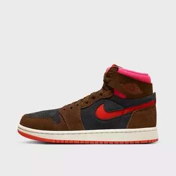 Кроссовки WMNS Air Jordan 1 Zoom CMFT 2 JORDAN, цвет cacao wow/picante red/black/hyper p