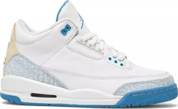 Кроссовки Wmns Air Jordan 3 Retro Harbor Blue, белый