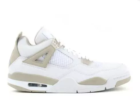 Кроссовки WMNS AIR JORDAN 4 RETRO 'SAND', белый