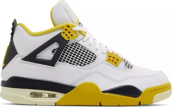 Кроссовки Wmns Air Jordan 4 Retro 'Vivid Sulfur', белый