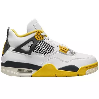 Кроссовки WMNS Air Jordan 4 Retro Vivid Sulfur, цвет Wei/Kokusnuss Wei/Sulfur/Grau
