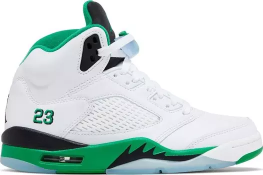 Кроссовки Wmns Air Jordan 5 Retro 'Lucky Green', белый